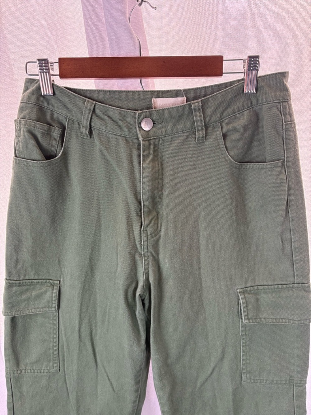 Altard state green cargo wide leg cotton Pants‎ Size Medium EUC - Picture 3 of 9